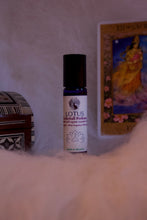 Load image into Gallery viewer, Lotus Rollerball Perfume~ Frangipani~ White Grapefruit~ Black Pepper~ Sandalwood