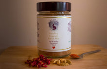 Load image into Gallery viewer, Gift Set~ Single Origin Ceremonial Grade Cacao~ Vitality Support spice Mix~ Ceremonial Cup

