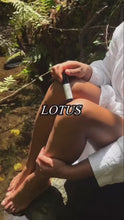 Load and play video in Gallery viewer, Lotus Rollerball Perfume~ Frangipani~ White Grapefruit~ Black Pepper~ Sandalwood
